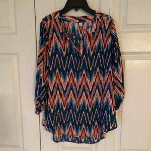 Est.1946 Womens Multicolor 3/4 Sleeve Top Size Medium